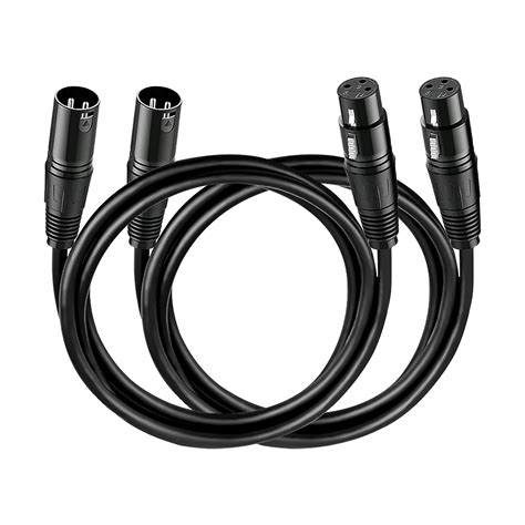 Vandesail Xlr Cable 3ft 2 Pack Microphone Cable Xlr Male