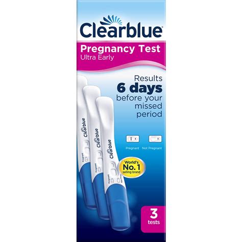 Clearblue Pregnancy Test Ultra Early 3 Pack Woolworths