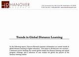 Distance Learning Trends