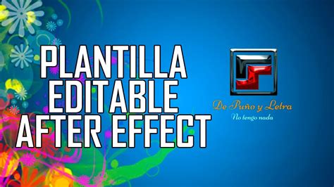 Plantilla Editable After Effect Gratis - YouTube