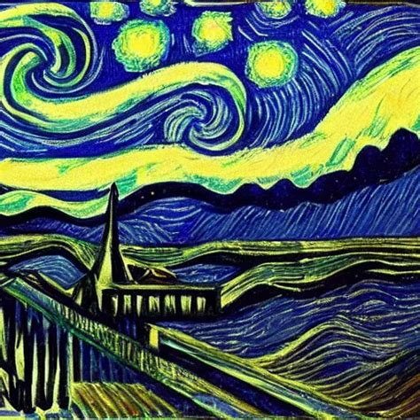 Starry Night By Picasso Stable Diffusion