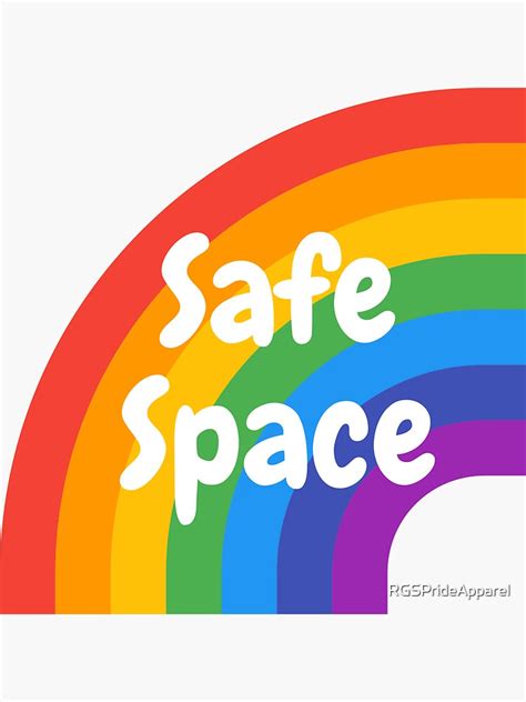 Safe Space Sticker For Sale By Rgsprideapparel Redbubble