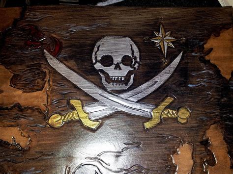 pirate map skull and crossed cutlasses by stephanniethings on deviantart