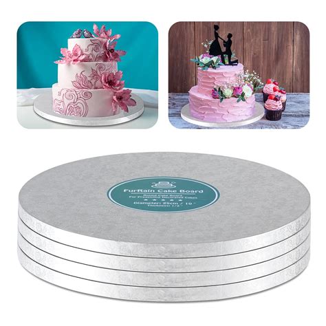 Buy Cake Drums Round 10 Inch Silver Cake Boards With 12 Inch Thick