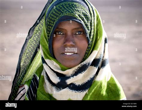 Afar Tribe Woman Assaita Afar Regional State Ethiopia Stock Photo