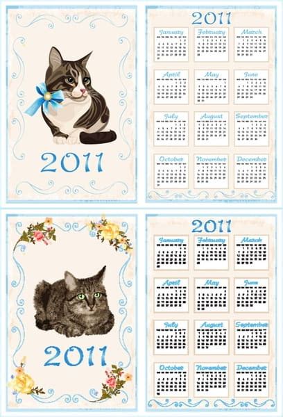 2011 Calendar Template Vector Ai Eps Uidownload