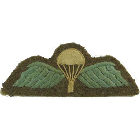 Three Cloth Parachute Wings Qualification Badges Unissued British Army