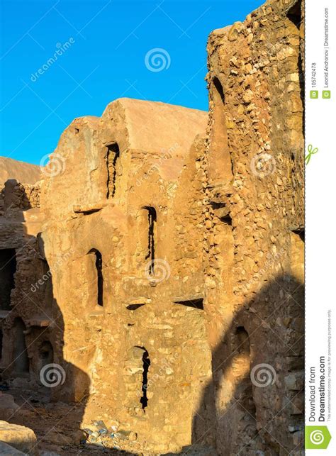 Ksar Meguebla A Fortified Village In Tataouine Southern Tunisia Stock