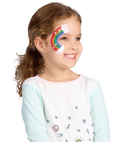 Kids Rainbow Face Paint Rainbow Face Paint Painting Projects