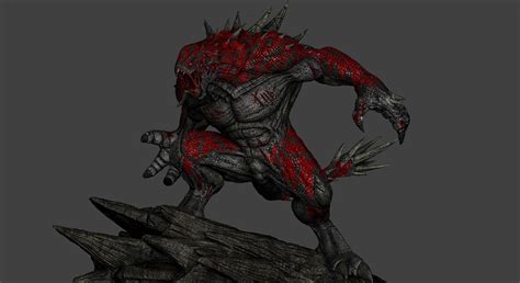 High Res Sculpt Project Fan Art Of GOLIATH From Evolve Sculpted In