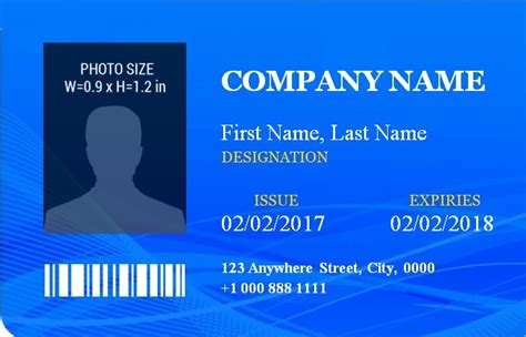 Id Badge Template 14 Free Printable Word Pdf And Excel Formats