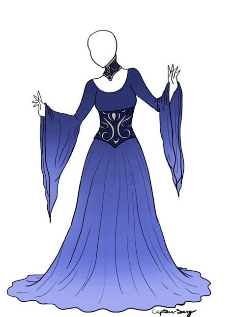 Blue Lady Dress Adoptable Sold By Captain Savvy On Deviantart