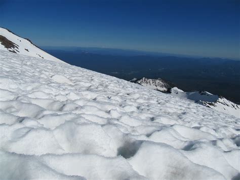 Snow Sun Cups On Mount Shasta Sun Cups Are Hollows Or De Flickr