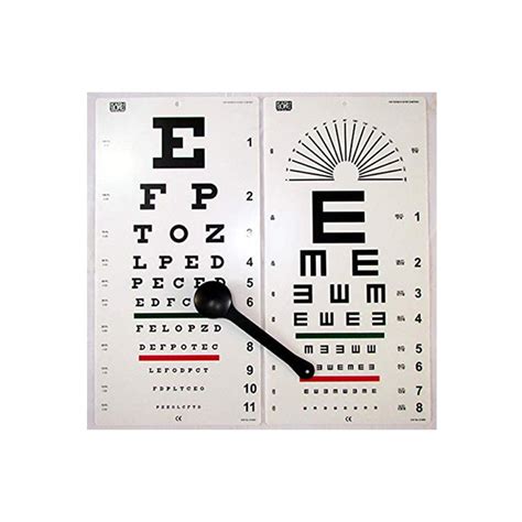 Snellen Eye Chart 3m 10 Feet Kashmir Surgicals