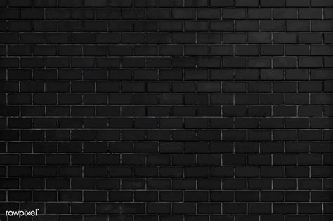 Black Brick Wall Textured Background Free Image By
