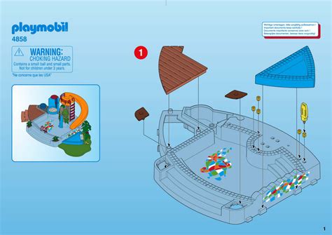 Manual Playmobil Set 4858 Leisure Pool With Water Slide