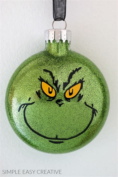 Grinch Ornament Diy