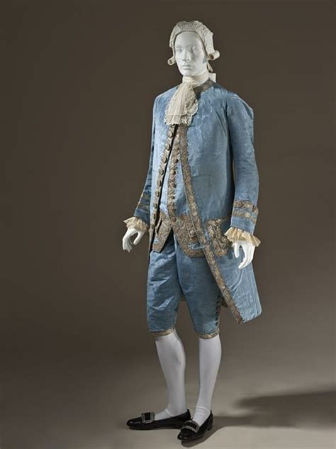 France Mans Suit Circa 1760 18th Century Clothing 18th Century