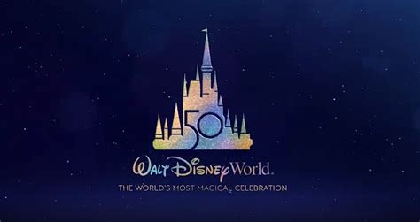 New 50th Anniversary Walt Disney World Logo Released