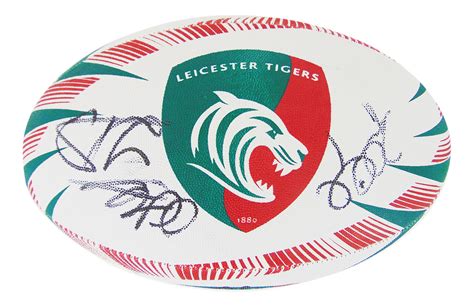Signed Leicester Tigers Ball 2019 Squad