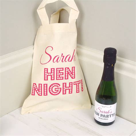 Personalised Hen Party Bag By Tailored Chocolates And Ts
