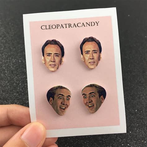 This knife is a national treasure. Nicolas cage earrings - nicholas cage face - funny ...