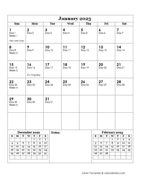 2023 Julian Date Calendar Printable Pdf Imagesee