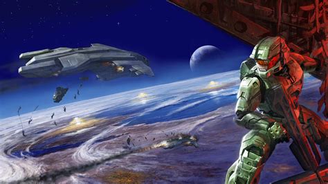 Wallpaper Halo 2 Halo Master Chief Collection Video Games Space