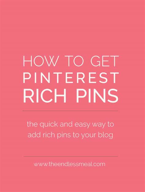 How To Get Pinterest Rich Pins For Your Food Blog
