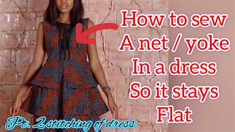 How To Sew A Netyoke So It Stays Flat Pt 2 Stitching Of Yoke Inset
