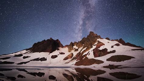 Milky Way Mountain Moonrise Timelapse Oregon 4k Youtube