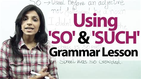 English Grammar Lessons Using So And Such Learn English For Free