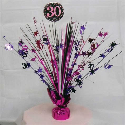 Purple table settings beautiful table settings table vintage lilac wedding decoration table purple table decorations elegant table deco table place settings. 30th Birthday Spray Centrepiece Table Decoration Black ...