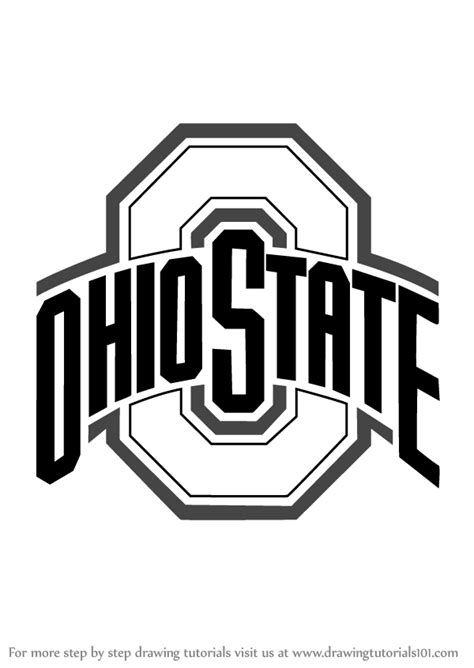 Learn How To Draw Ohio State Buckeyes Logo Logos And Mascots Step By