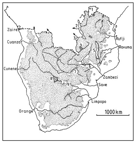 Africa Water Bodies Map