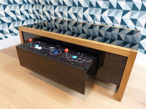 This Premium Wooden Coffee Table Is Also A Two Player Arcade Machine