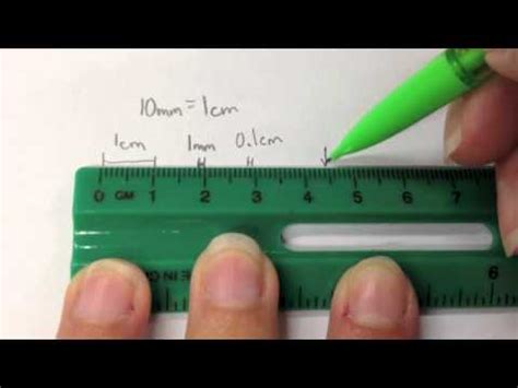 The inch, or imperial, ruler and the centimeter, or metric, ruler. using a metric ruler - YouTube