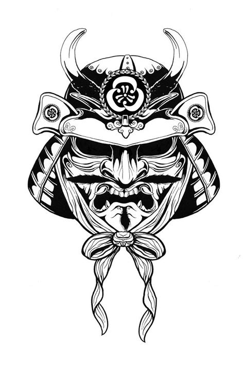 Samurai Mask Tattoo Design Photo 1 Real Photo Pictures Images And