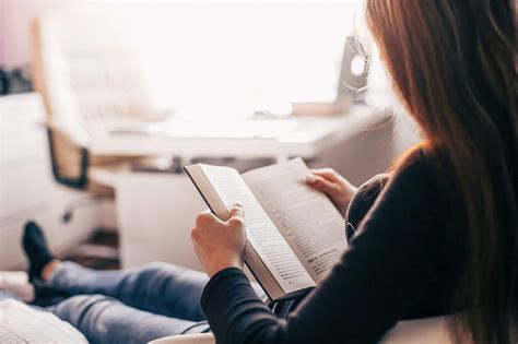Girl Reading A Book At Home Free Stock Photo Picjumbo