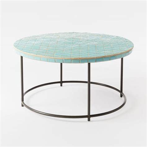 Hearth & hand w/magnolia furniture only at. Blue Mosaic Round Coffee Table