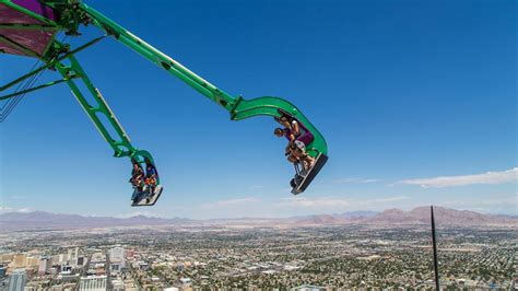 Extreme Thrill Rides In Las Vegas 900ft High Stratosphere And Zipline Thrill Ride Fair