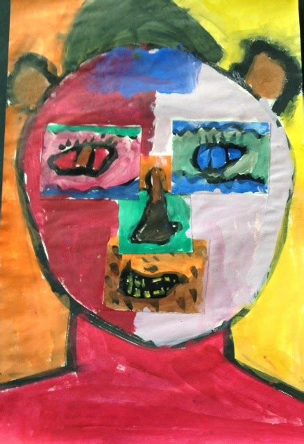 The Shamrock Studio Second Grade Picasso Self Portraits