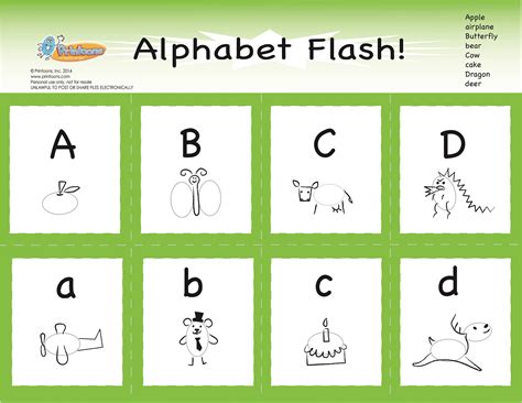 Diy Alphabet Flash Cards Free Printable Images