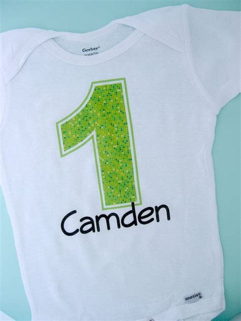 First Birthday Onesie Lime Green Number 1 1st Birthday Shirt Etsy