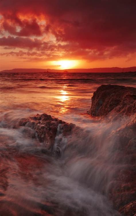 Sunset Coast Free Stock Photo By Andy Fox On