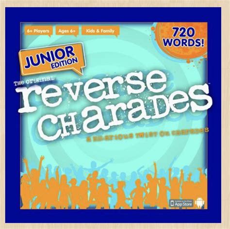 Reverse Charades Jr Edition Fun Stuff Toys