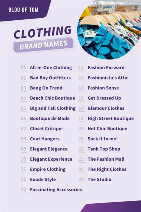 709 Clothing Brand Names Best Ideas For 2023