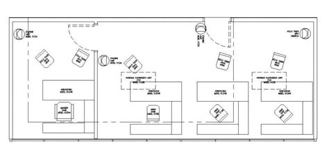 Small Office Building Floor Plan Cad Drawing Details Dwg