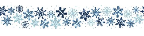 Seamless Border Of Blue Snowflakes 4866438 Vector Art At Vecteezy