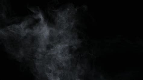 White Fog On Black Background Stock Video Motion Array